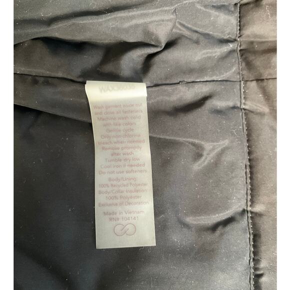 Calia by Carrie Underwood Black Puffer Vest SZ Medium Zip Front Utility Pockets - Picture 12 of 12